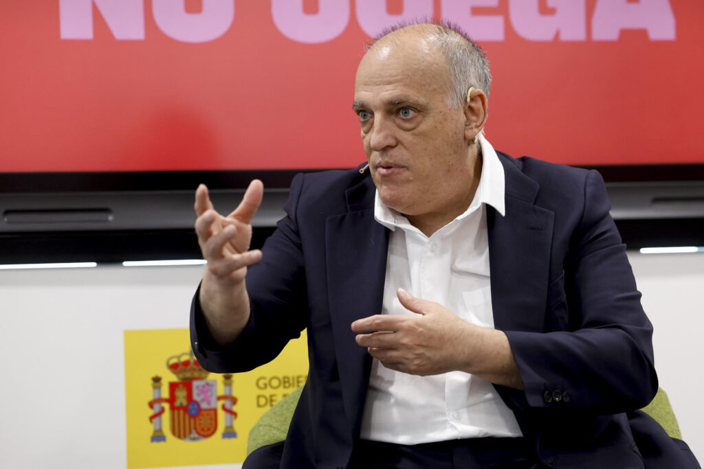 Imagen de archivo del presidente de LALIGA, Javier Tebas. EFE/ Chema Moya