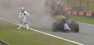 Logan Sargeant sufre accidente aparatoso en el GP de los Países Bajos.
