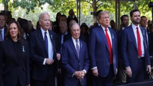 Un nuevo aniversario del 11-S reúne en Nueva York a Joe Biden, Kamala Harris y Donald Trump tras el debate presidencial
