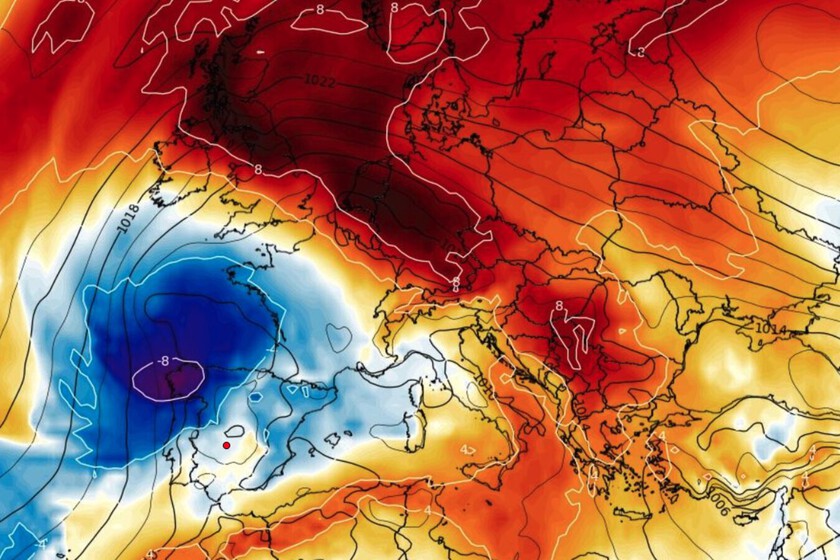 mientras Europa se caldea, muchas parte de España estarán hasta 12 grados menos de lo normal