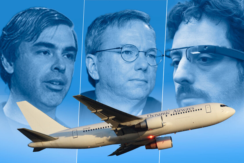 Larry Page y Sergey Brin fundaron Google y se hicieron millonarios. Ahora se dedican a coleccionar aviones gigantescos