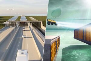 El túnel sumergido más grande del mundo ya está en marcha. Y Dinamarca está lanzando toneladas de hormigón al mar