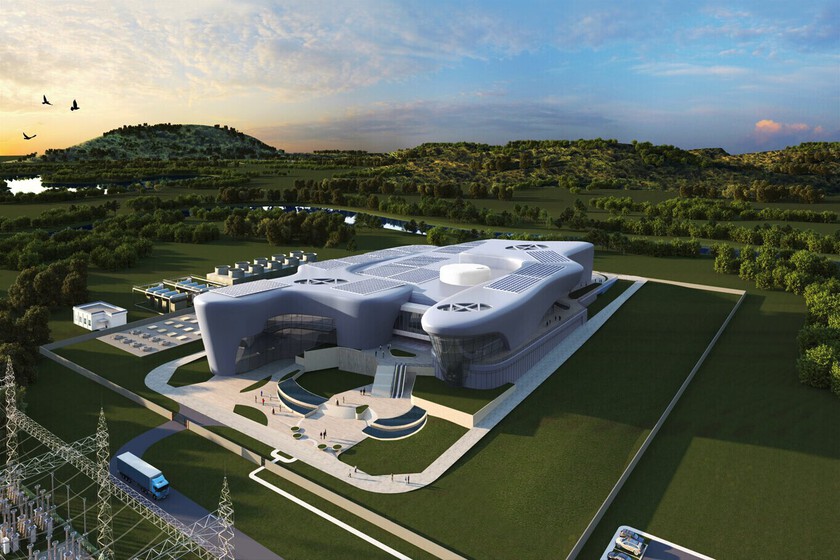 con nada menos que tres reactores nucleares