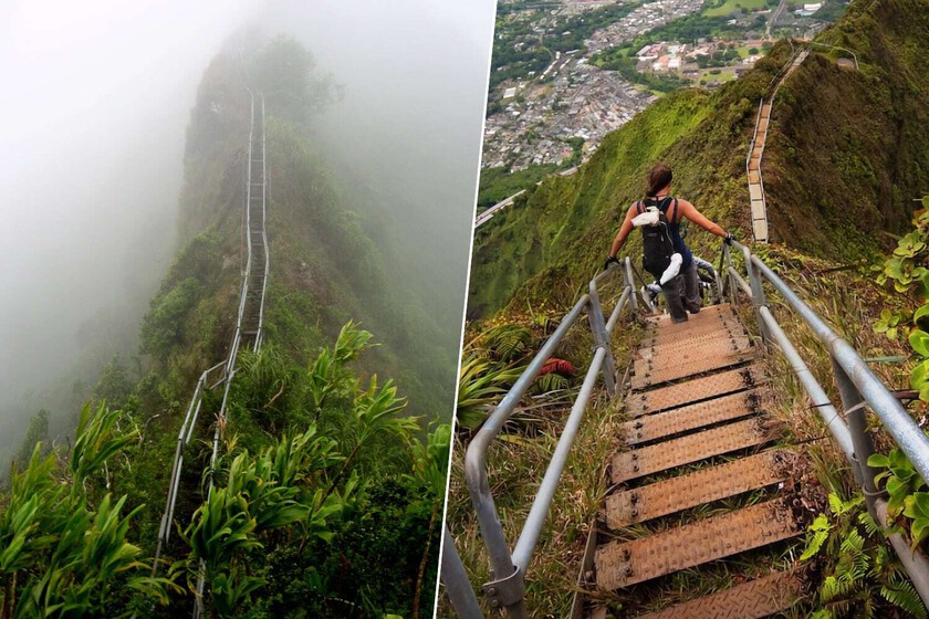 Hawái construyó una espectacular escalera de 4.000 escalones durante la Segunda Guerra Mundial. Ahora no sabe qué hacer con ella