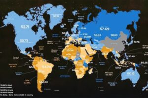 Los países que apoyarían al Imperio o a los Rebeldes en 'Star Wars', reunidos en un ilustrativo mapa