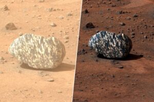 la NASA está analizando una diminuta y extraña pieza de 20 cm