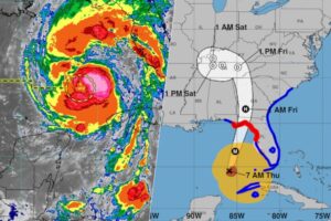 sus vientos ya alcanzan los 148 km/h