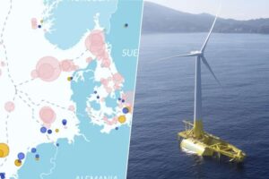 Todos los proyectos de energía eólica off-shore instalados en Europa, reunidos en un magnífico mapa