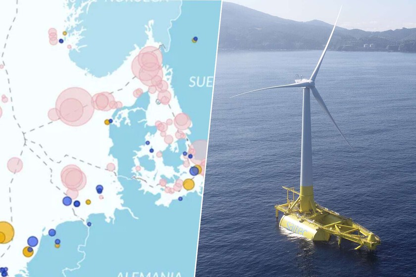 Todos los proyectos de energía eólica off-shore instalados en Europa, reunidos en un magnífico mapa