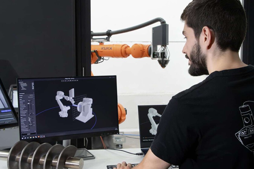 Engine Robot Integration, el invento español para convertir cualquier brazo robot en una impresora 3D de metal