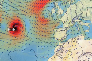 es la transición extratropical que va sufrir por el camino