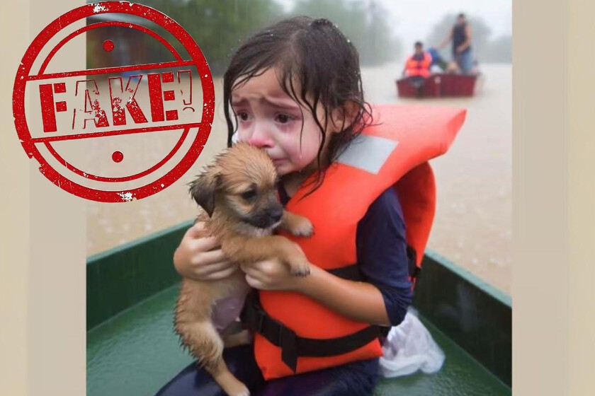 El huracán Helene está causando estragos en EEUU. Casi todas las fotos que están circulando están generadas por IA