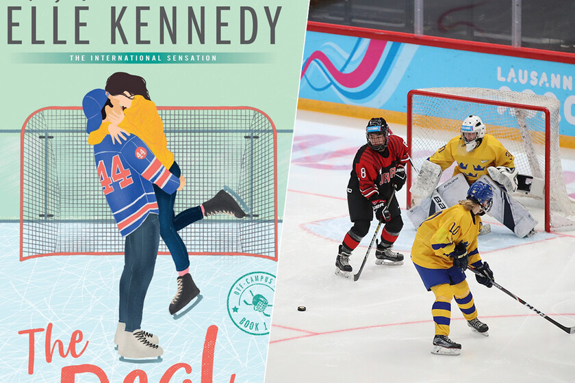 Hay una auténtica fiebre por el hockey sobre hielo. El motivo es inusual: la nueva literatura romántica
