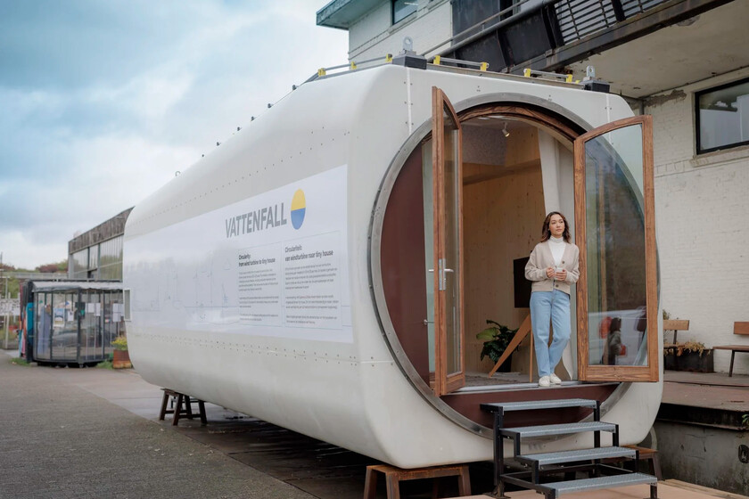 una empresa de energía europea cree que el futuro es convertir viejos aerogeneradores en viviendas