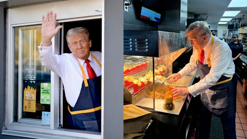 Denuncian brote de E. Coli en cadena de comida rápida luego de viral aparición de Trump