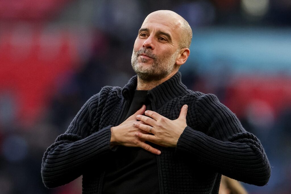 Pep Guardiola en la primera semifnal de la FA Cup que han jugado Manchester City y Chelsea FC, en Londres, Reino Unido. Londres) EFE/EPA/NEIL HALL