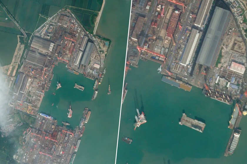 China está construyendo un misterioso barco, y tiene un tamaño inusual