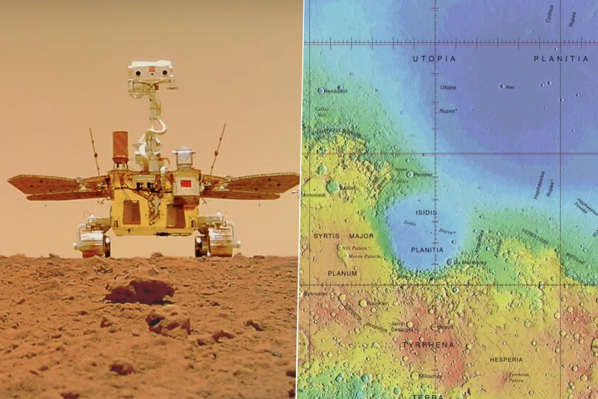 Teníamos indicios de que en Marte hubo un gran océano. El rover chino Zhurong acaba de encontrar la línea de costa