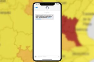 La AEMET nunca envía SMS. Si recibes un mensaje de ellos por una tormenta, es una estafa