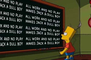No pasa mucho que 'Los Simpson' se retracte de sus chistes. Pero la famosa pizarra de Bart ha dado más de un dolor de cabeza a los creadores