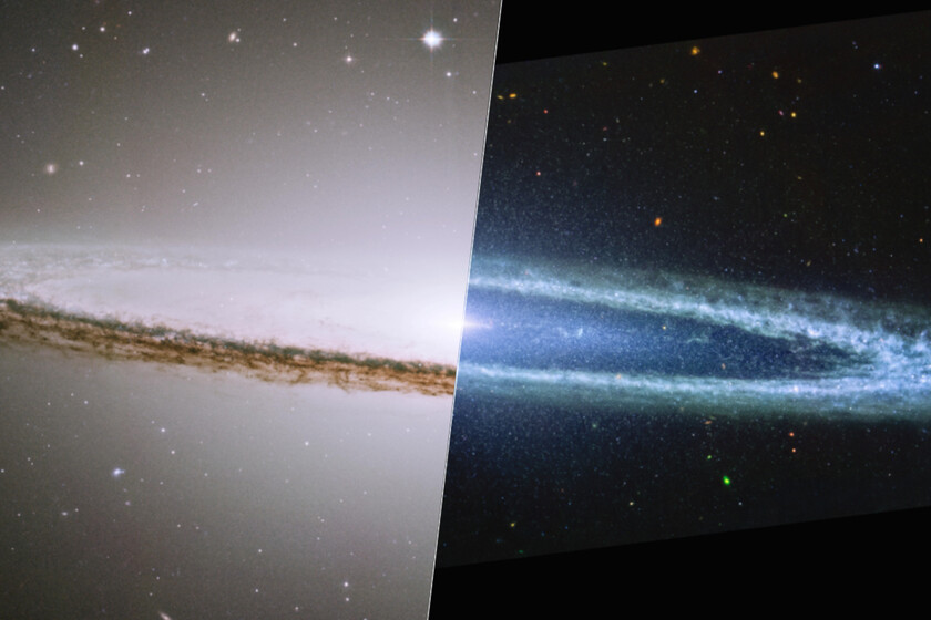 el James Webb presenta una nueva perspectiva de Messier 104, la galaxia del sombrero