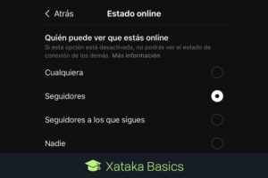 cómo configurar quién puede ver que estás online