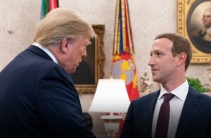 Donald Trump cenó con Mark Zuckerberg en su residencia en Mar-a-Lago