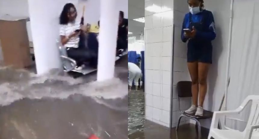 Fuertes lluvias inundaron el área de emergencia