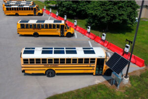 Nueva York ha transformado sus autobuses escolares en minicentrales eléctricas para cubrir picos de demanda