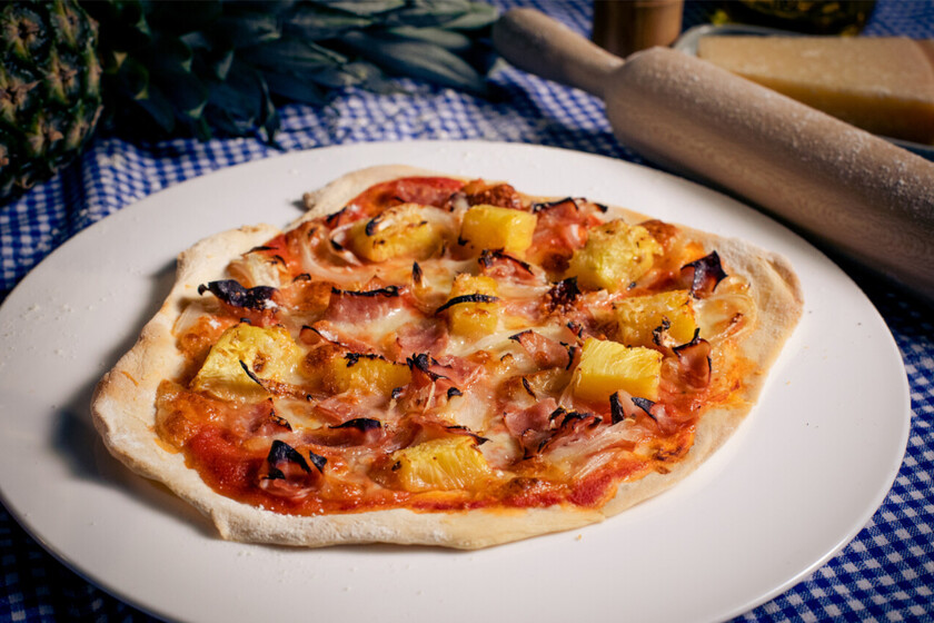 que la pizza con piña está buena