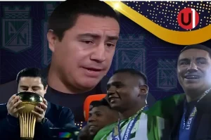 Efraín Juárez D.T. del Atlético Nacional de Colombia.