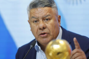 El presidente de Liga Profesional de Fútbol Argentino Claudio Fabián Tapia, en una imagen de archivo. EFE/ Juan Ignacio Roncoroni
