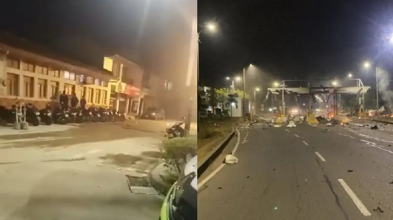 Fuerte explosión en Cúcuta:Vuelan peaje que conecta con puente internacional Simón Bolívar