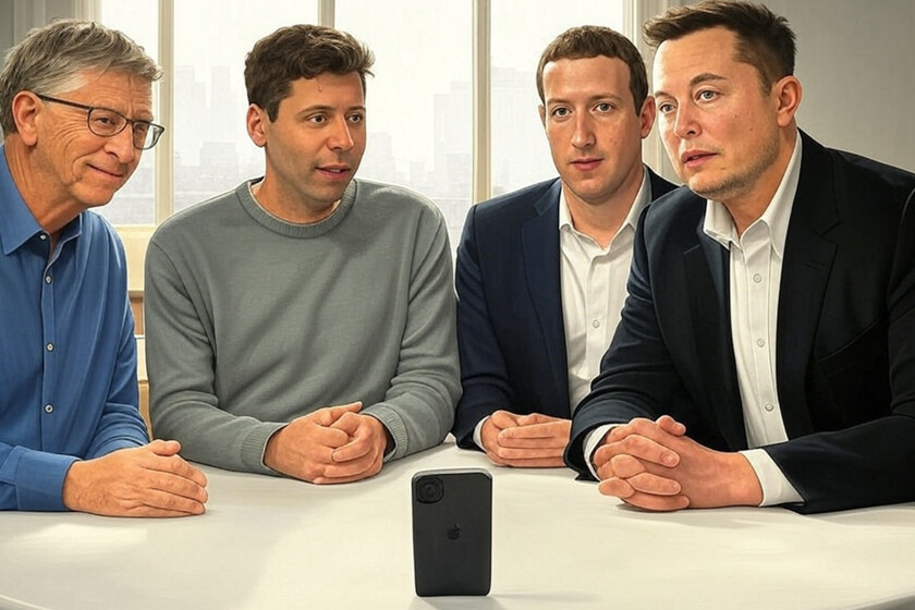 Musk, Gates, Zuckerberg y Altman creen que nuestros móviles tienen los días contados. Tim Cook no lo tiene tan claro