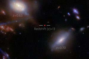 El James Webb ha encontrado una galaxia de cuando el universo tenía 330 millones de años. Esconde todo un enigma