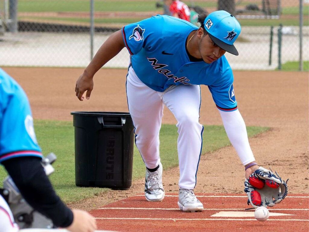 Javier Sanoja se ganó un puesto en los Marlins