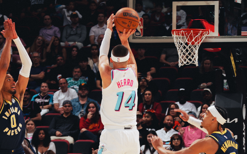 Miami Heat ante Indiana Pacers. / X: @MiamiHEAT