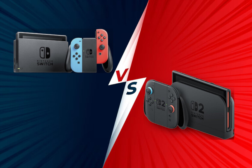 Nintendo Switch 2 vs Nintendo Switch. Qué consola híbrida comprar y en qué se diferencian
