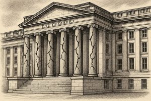 el colapso de los valores refugio como el dólar y la deuda de EEUU