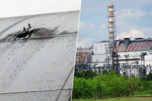 el sarcófago del reactor 4 de Chernóbil