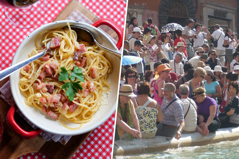 Los millones de turistas que recibe Roma están subiendo el precio de la carbonara. Y los vecinos se han cansado