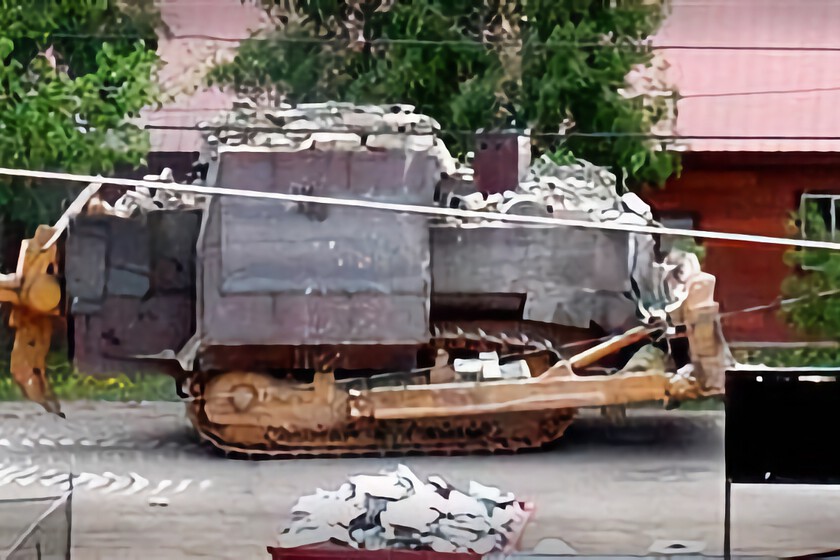 un tanque casero que destrozó medio pueblo