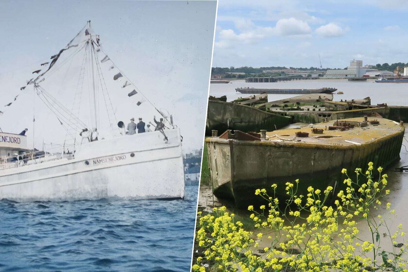 Ante la falta de acero, los barcos de la Segunda Guerra Mundial empezaron a construirse con un material inusual: hormigón