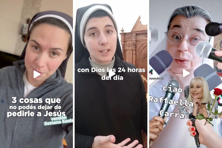 a través de las monjas de TikTok