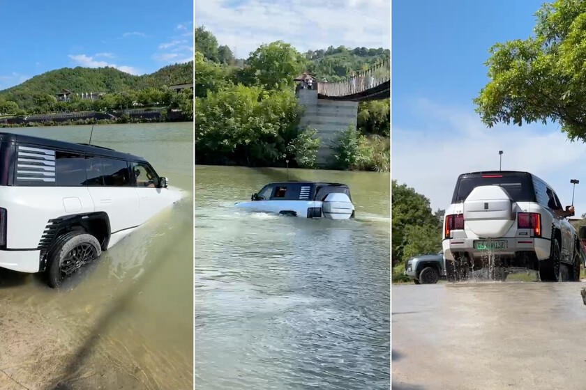 Ya hemos visto al Yangwang U8 de BYD flotar en un río. Es más impresionante de lo que imaginábamos