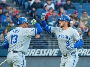 Salvador Pérez la mandó a las gradas frente a Cleveland