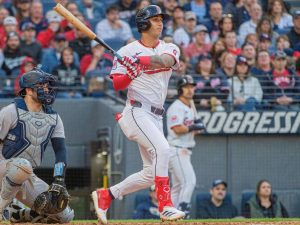 Brayan Rocchio fue figura frente a los Yankees