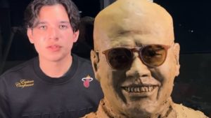 La espectacular escultura que un joven venezolano hizo para rendir honor a Rubby Pérez