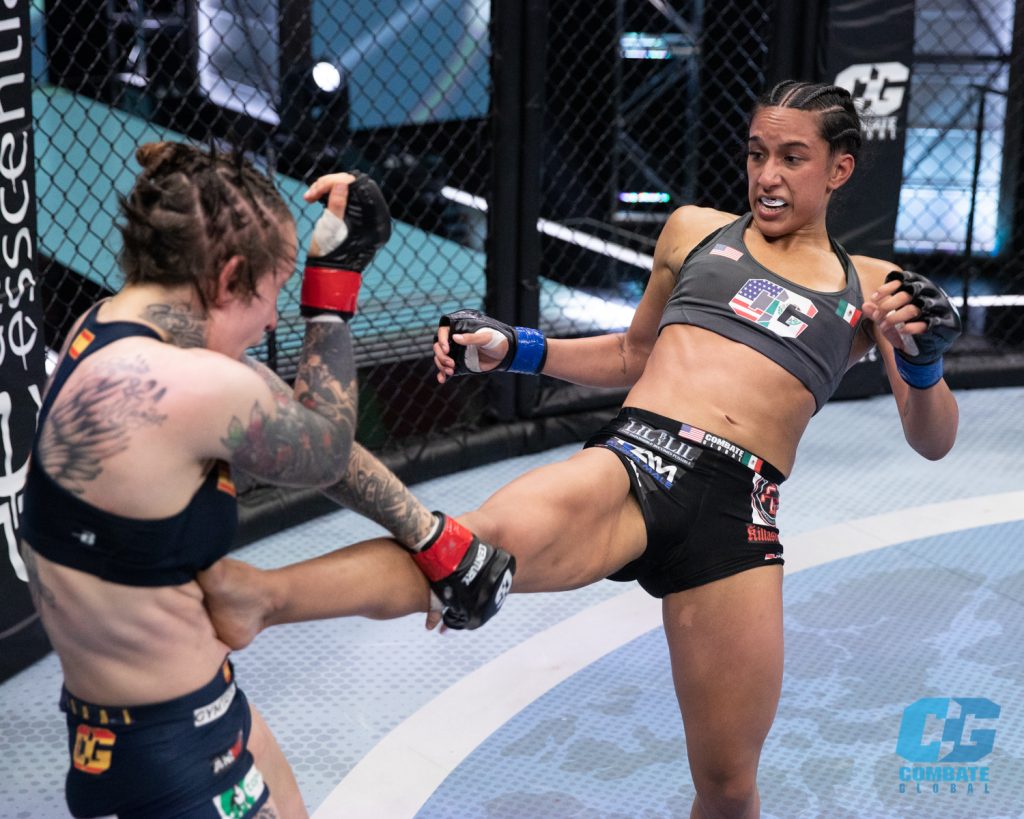 Maritza Sánchez vs Aitana Álvarez. (Crédito: Combate Global)