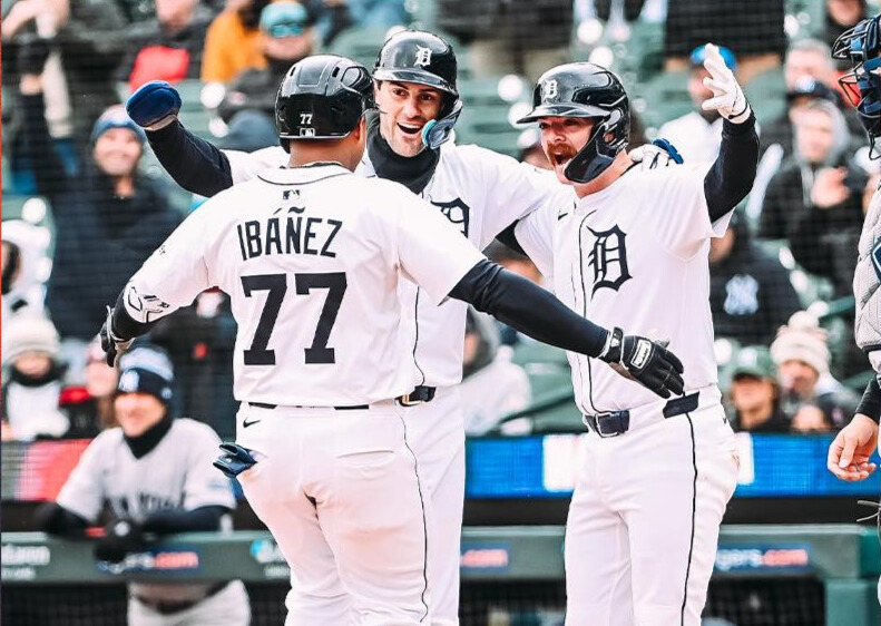 Andy Ibañez lidera a los Tigres Detroit con un cuadrangular decisivo